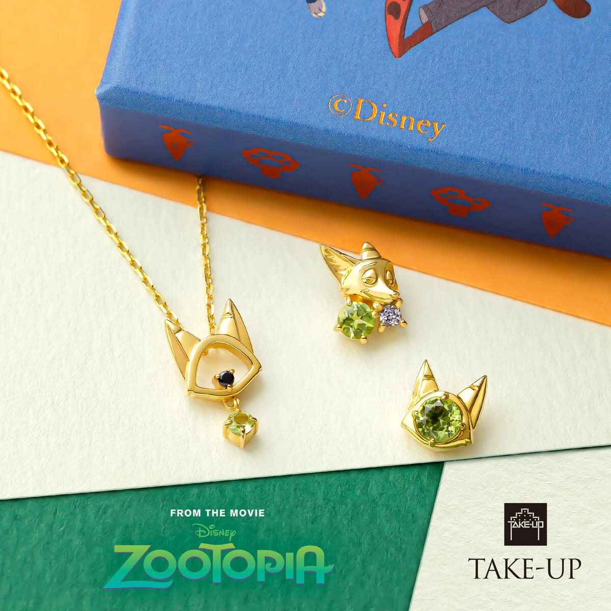 TAKE-UP：ニックシルエット　ネックレス／ニックシルエット　ソロピアス／ニック　ソロピアス