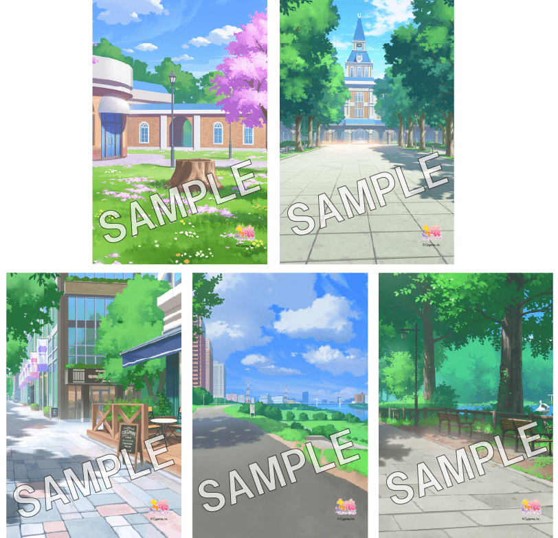 ゲーム内背景イラスト(全5種)