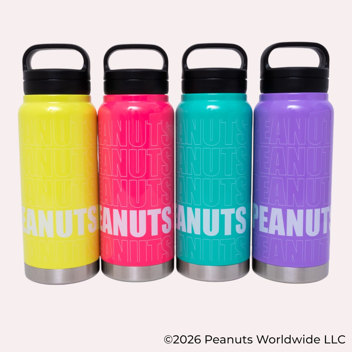 スクリューハンドル付マグボトル(SNOOPY ネオンカラー)