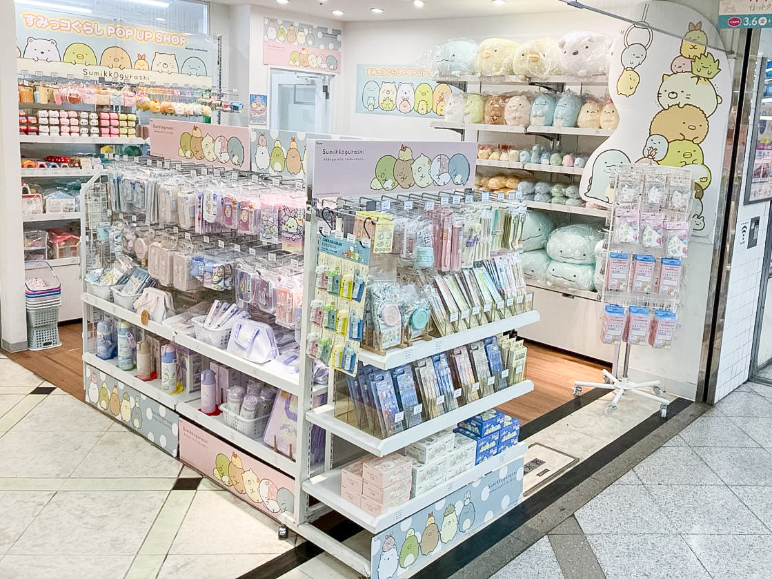 スケーター ホワイティうめだ「すみっコぐらし POP UP SHOP skater collection」　売場