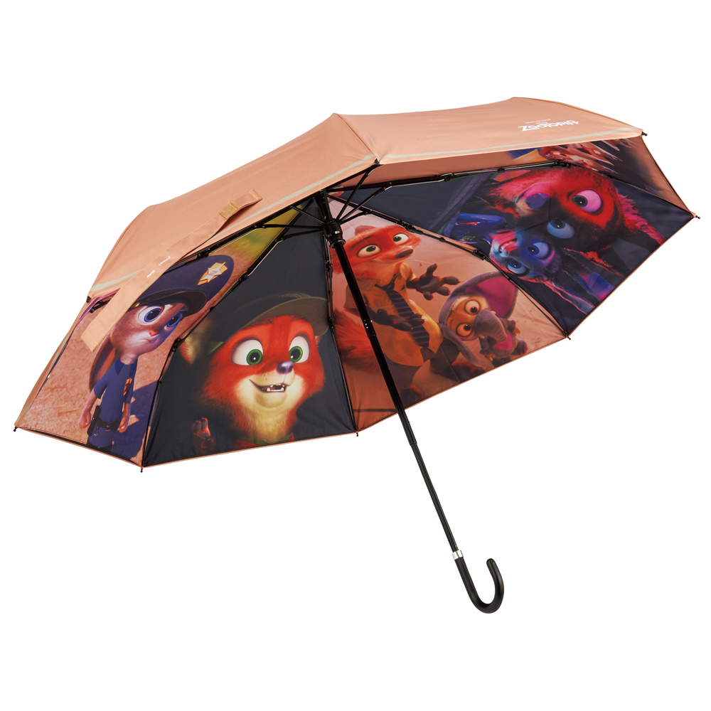 スケーター：晴雨兼用両面印刷折りたたみ傘55cm