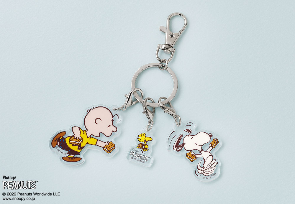 スヌーピー シュガーバターの木 アクリルキーホルダー