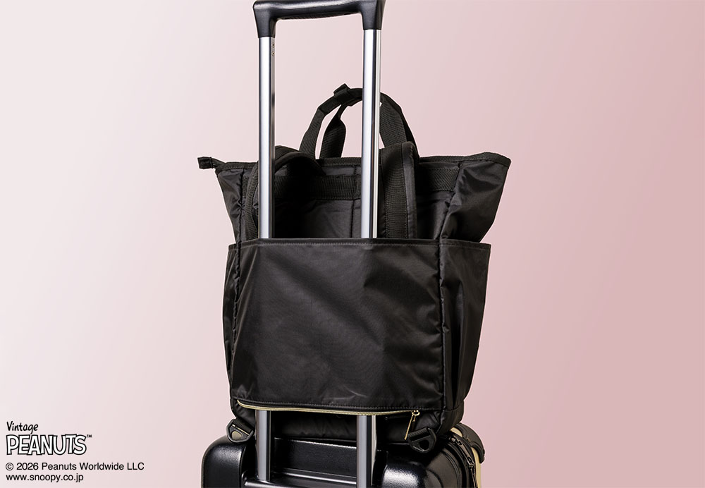 スヌーピー シュガーバターの木 2WAYトートリュック キャリーオン