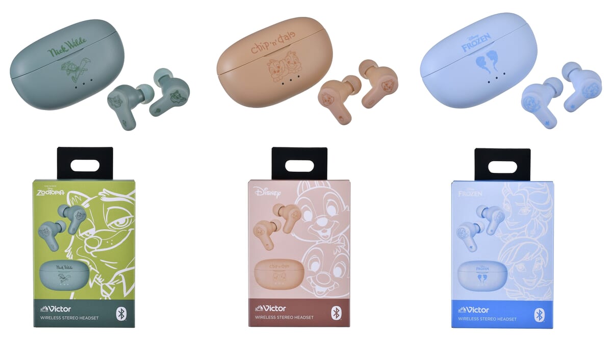 ディズニーストア「Victor」共同企画「完全ワイヤレスイヤホン」イメージ