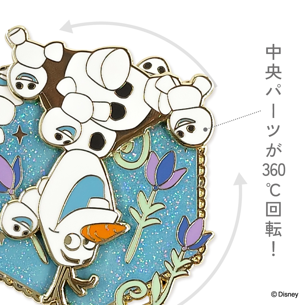 コレクションピンバッジ　オラフ＆スノーギース02