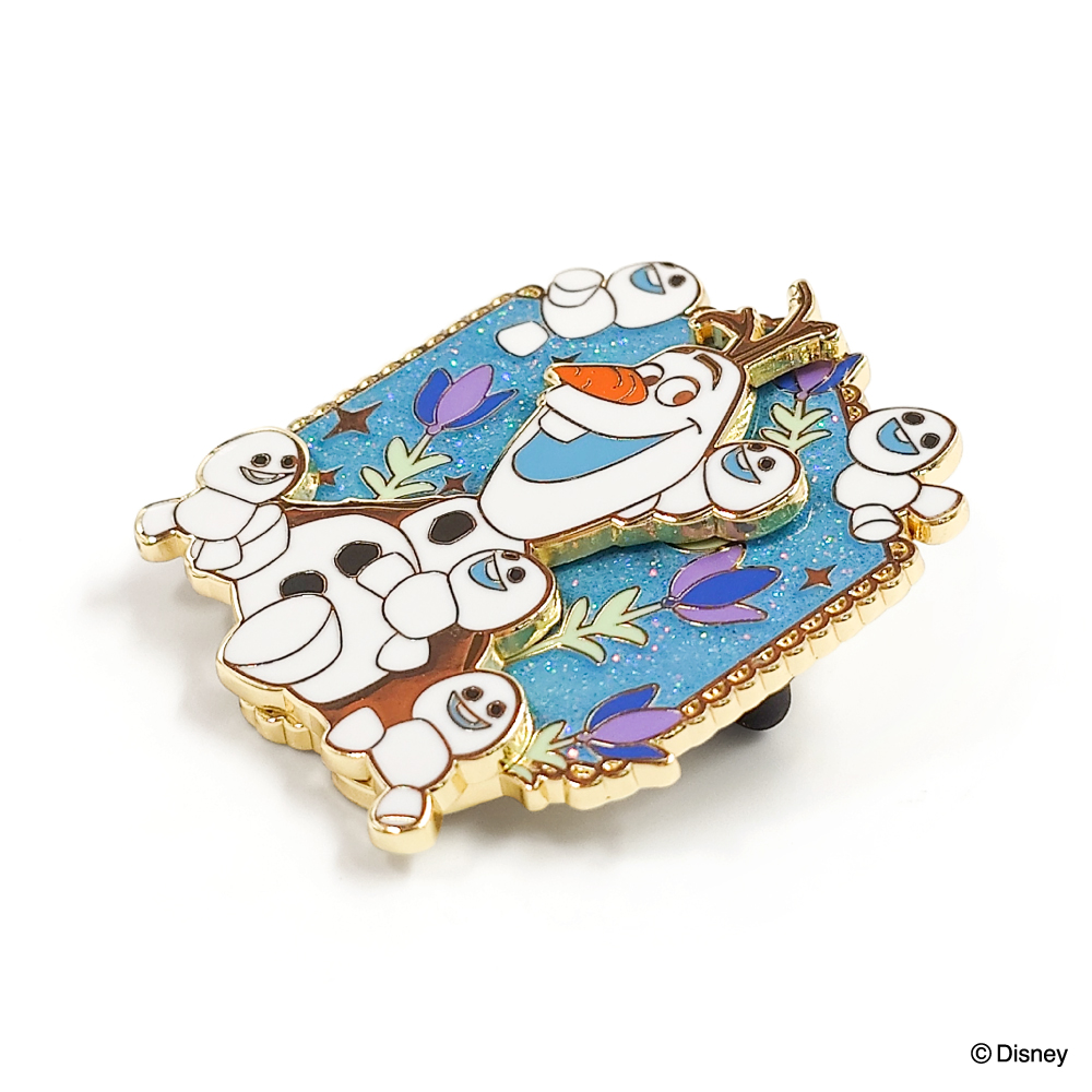コレクションピンバッジ　オラフ＆スノーギース03