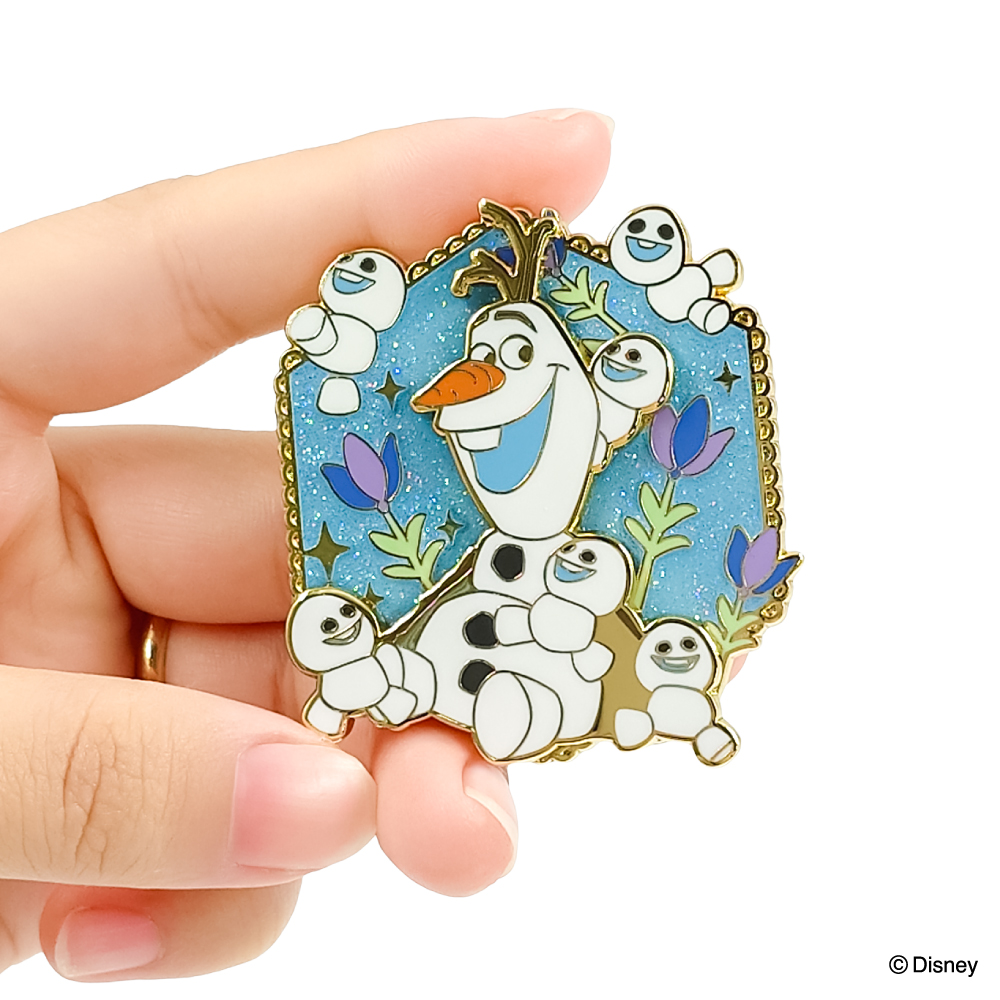 コレクションピンバッジ　オラフ＆スノーギース04