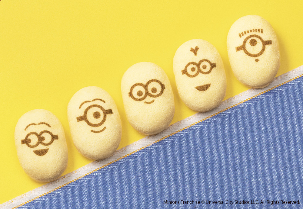 チョコバナナクリームがとろ～り。ミニオンたちが描かれたふわふわケーキ　ラインナップ