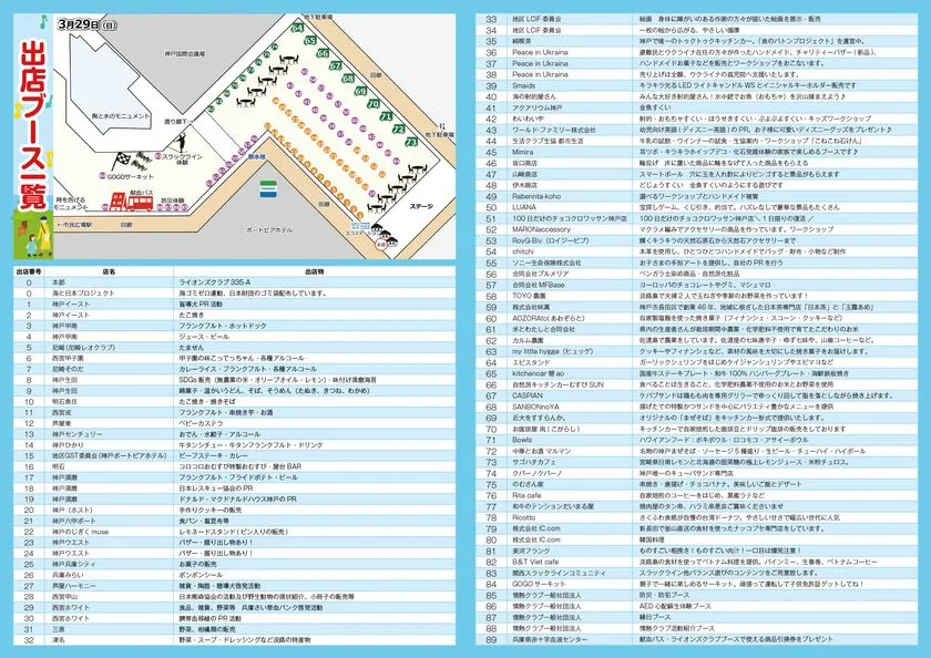 多彩な出店者が集まるフェスティバルの出店ラインナップ