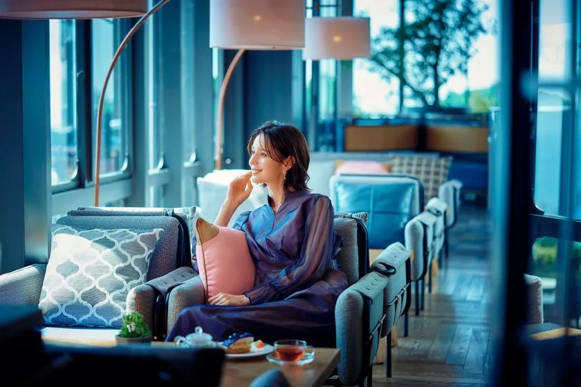 高さ約5mに張り巡らされたハンモックで自然を五感で感じる「ハ