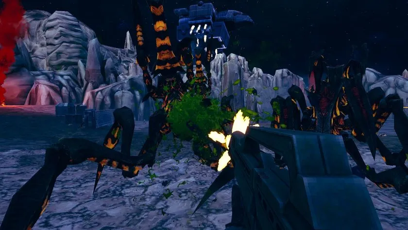 ゲーム内の大規模戦闘シーン