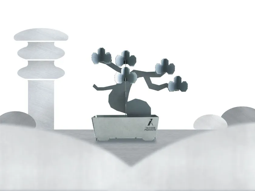 北海道の板金製造企業が手がける精巧な鉄の盆栽