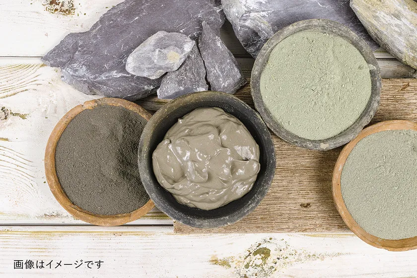 6種類の泥と繭由来成分によるドットウォッシーの特長説明