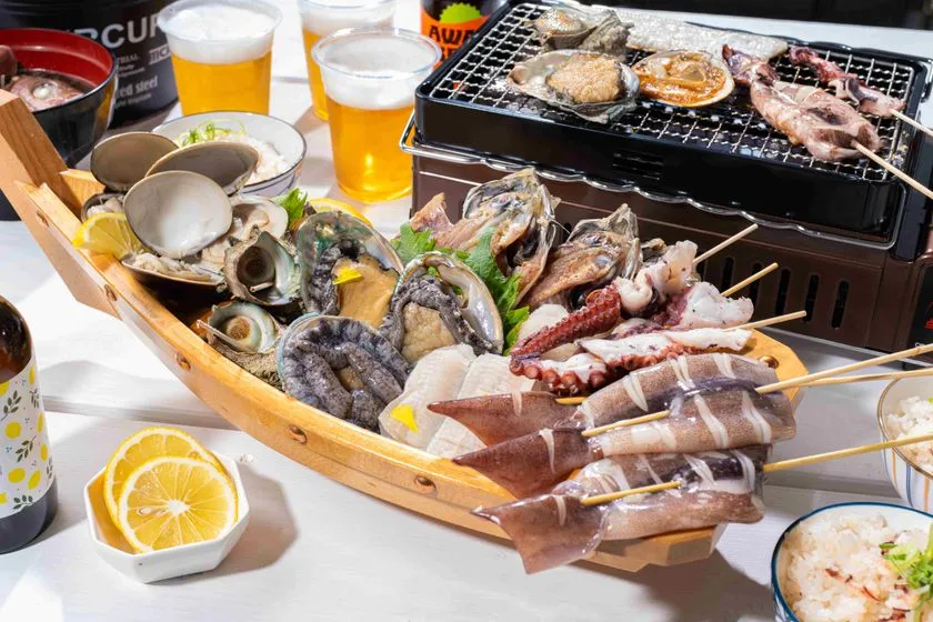 淡路島タコステの海鮮バーベキュー