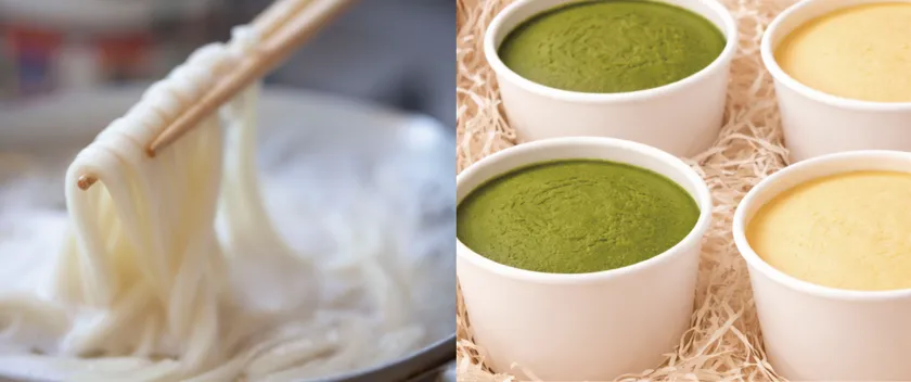 トロロアオイうどん・アイス