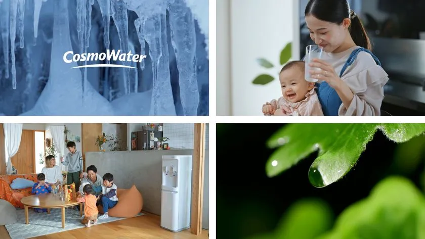 “温かい家族の雰囲気”× “自然や天然水の価値”イメージ