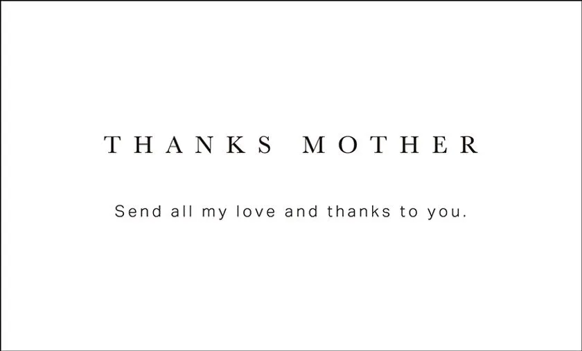 母の日メッセージカード