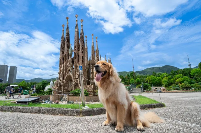 東武ワールドスクウェアのヨーロッパゾーンの風景