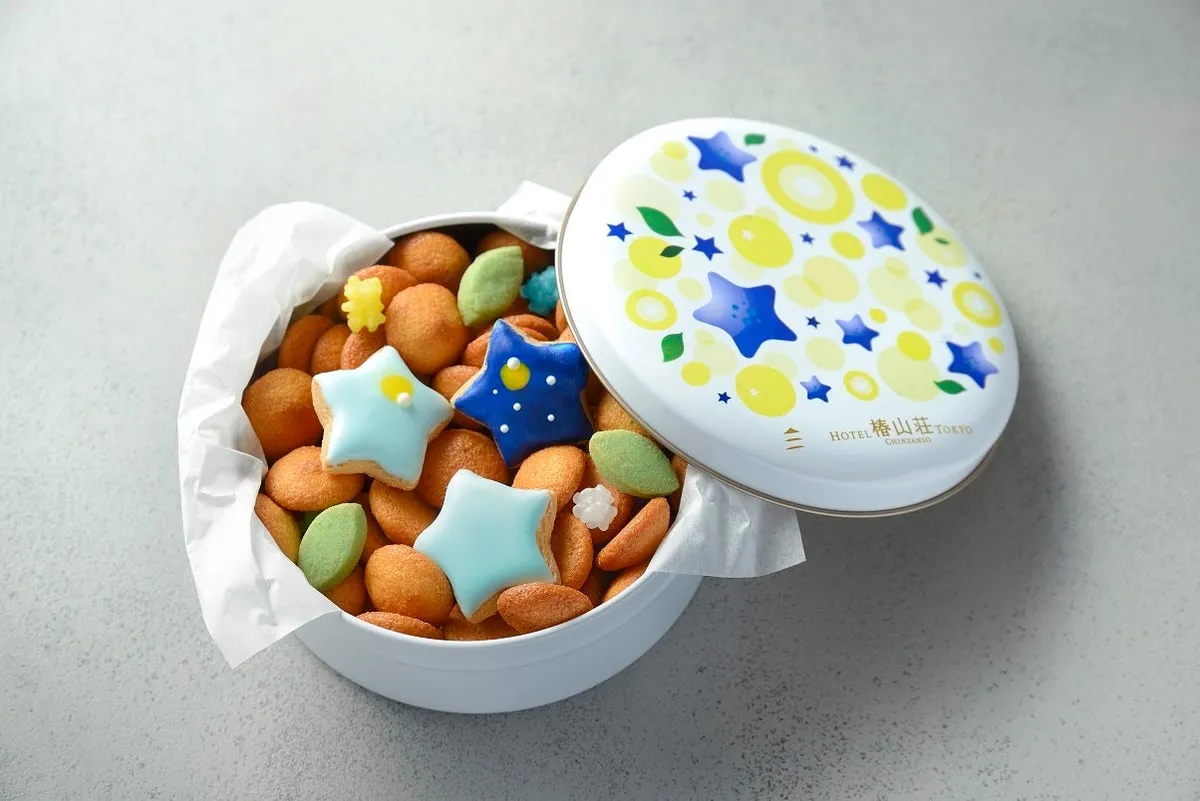 蛍の光をイメージしたクッキー缶 ふきよせ～蛍～