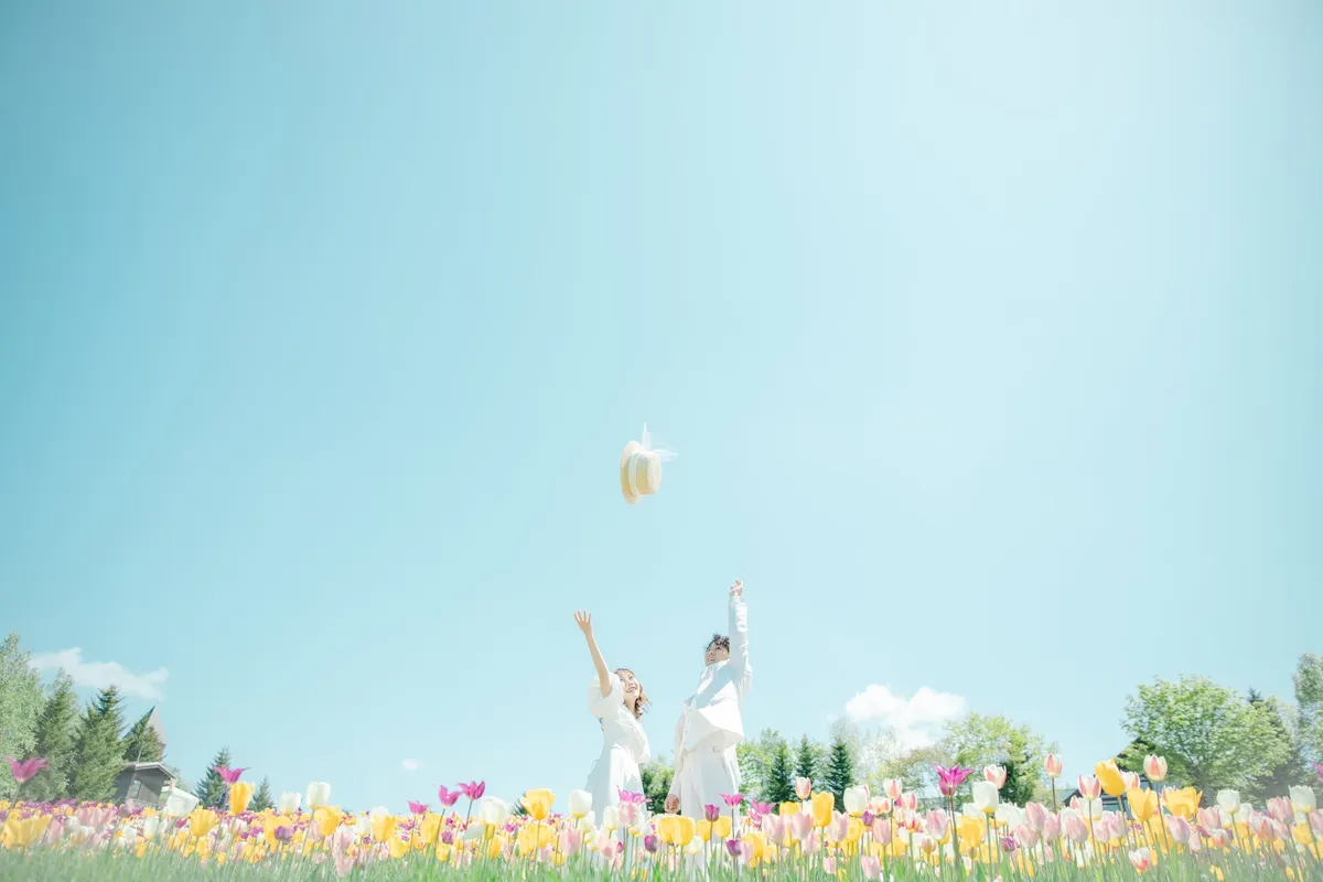 新たな人生のスタートを表現したブライダルフォトのイメージ
