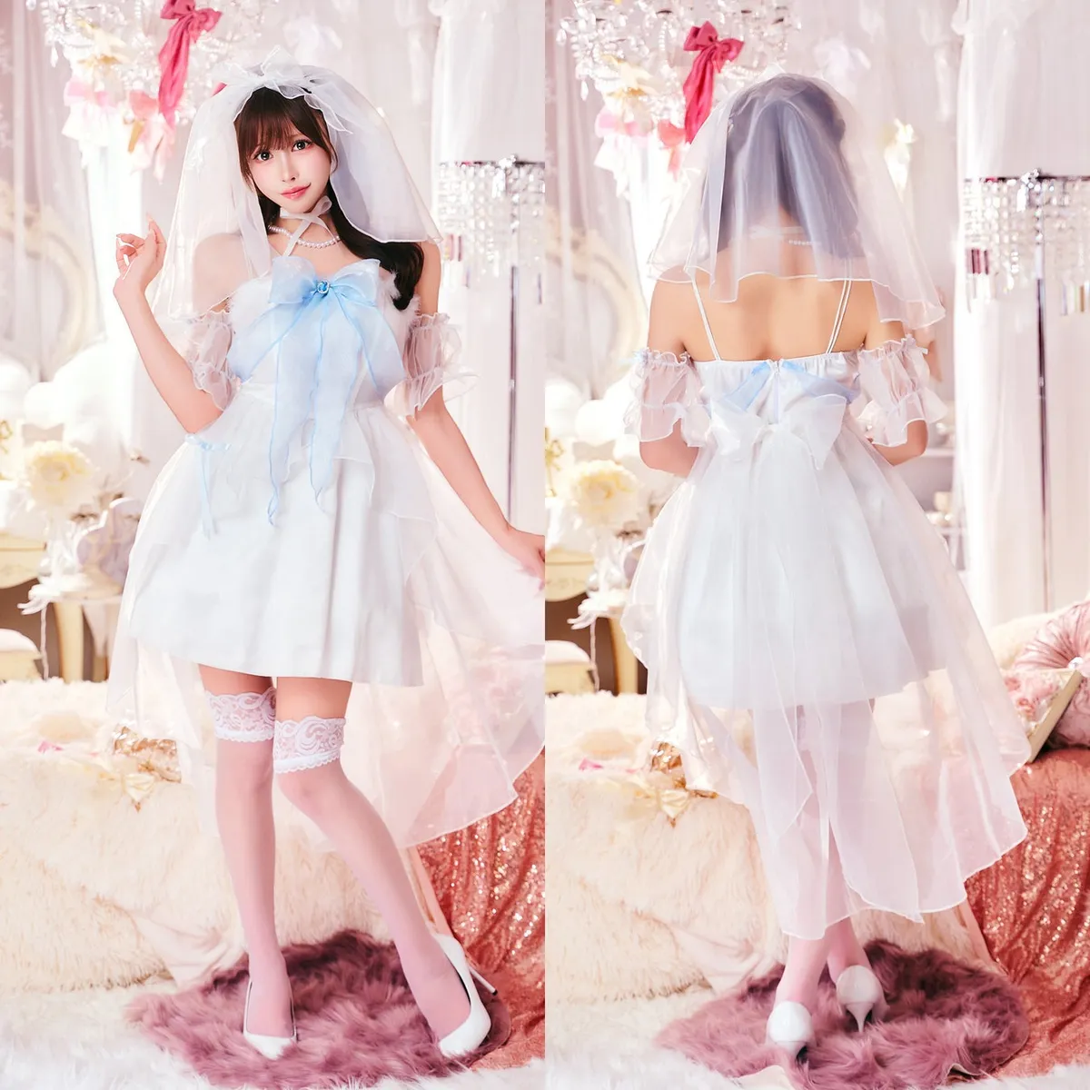 エンジェルブライドを着用した白田まいさんの全身イメージ