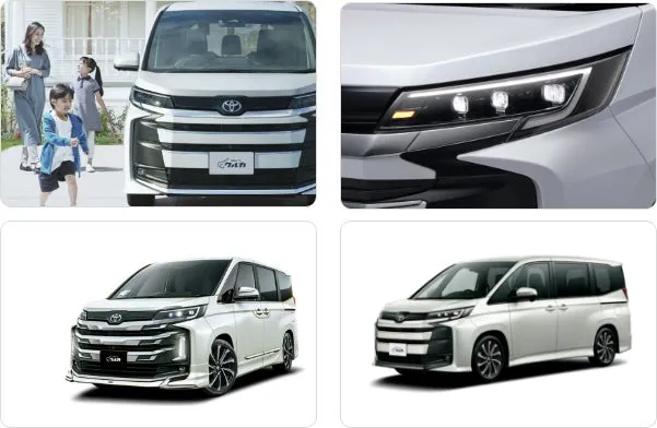 ブラック加飾のフロントデザインが特徴の一部改良ヴォクシー