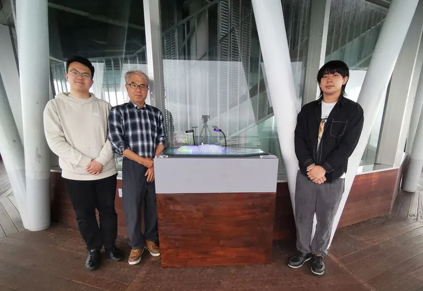 江の島の内部構造を立体的に再現した『Inside ENOSHIMAII』の展示作品