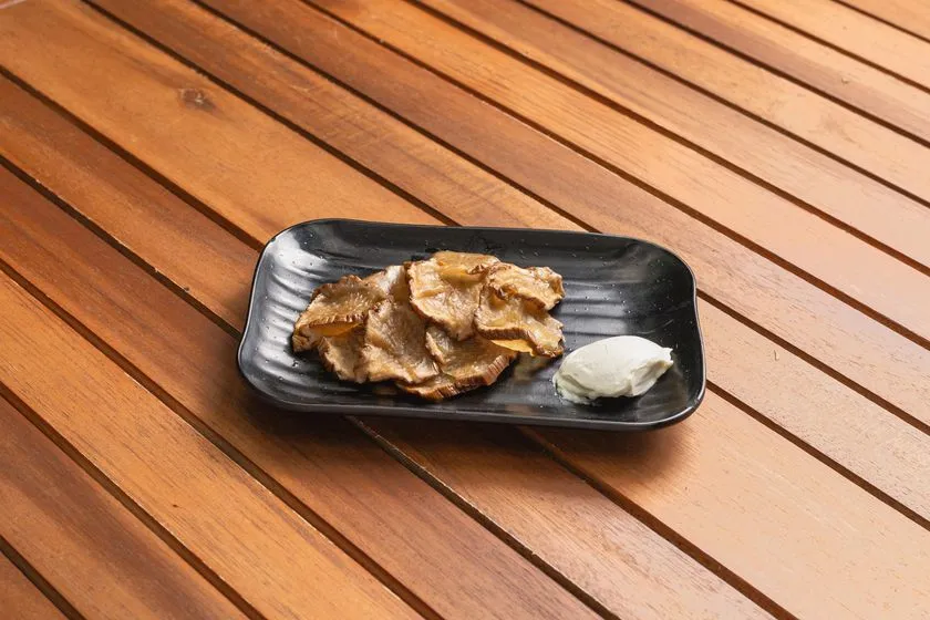 涼水亭で提供されるいぶりこうこ