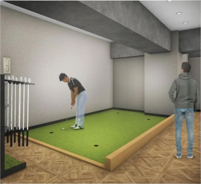 DODO GOLFで初設置となるパター練習グリーンのイメージ