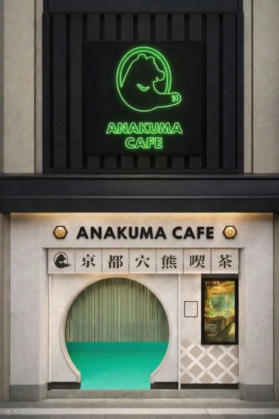 ANAKUMA CAFE 京都店の外観