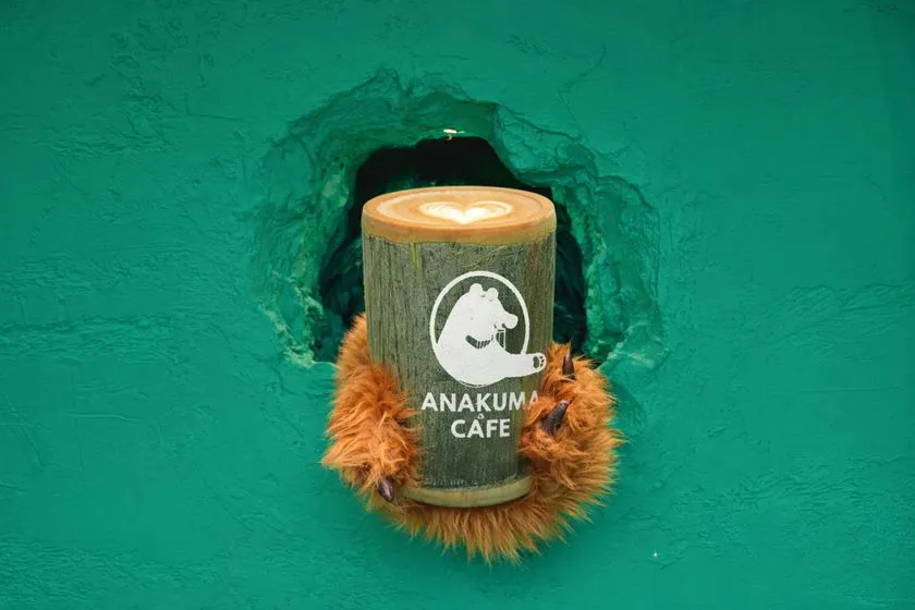 竹素材カップによる商品提供イメージ