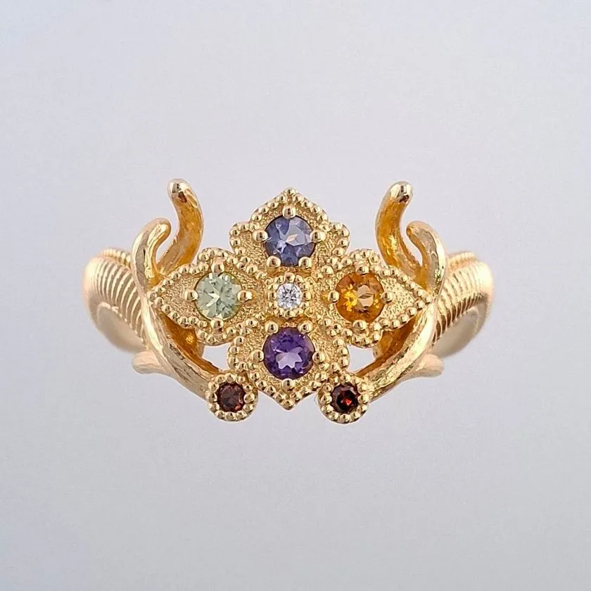 職人の指導で行うジュエリー石留め体験