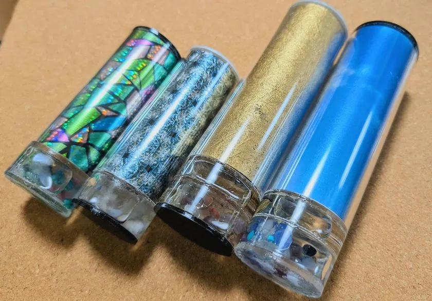 天然石を使った宝石万華鏡
