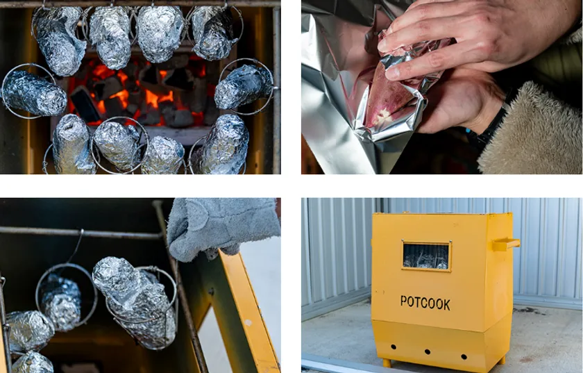 シャトーブリアン製造時の作業風景