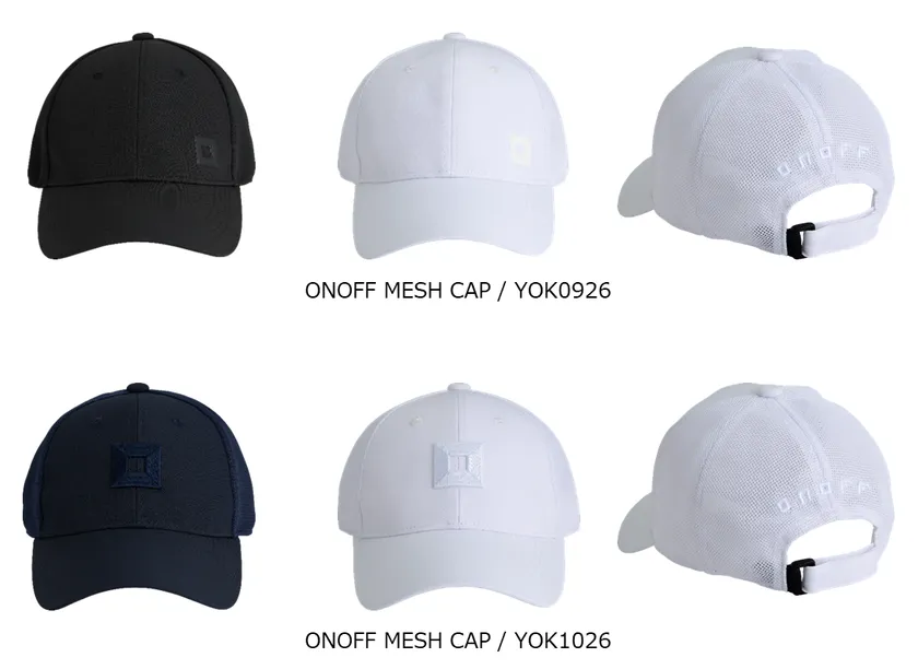 ONOFF MESH CAP YOK0926とYOK1026