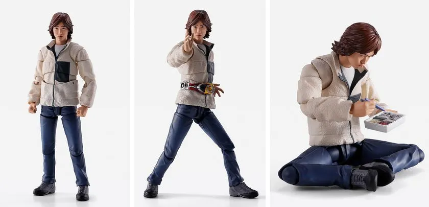 交換用表情パーツと可動でさまざまなポーズを再現したS.H.Figuarts 津上翔一