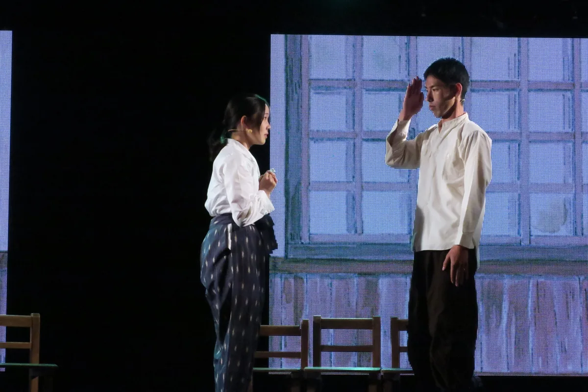 舞台 THE WINDS OF GOD のキャストオーディション案内画像。奈良拠点の鯨椅子projectが募集する出演者情報が具体的に伝わる画像。