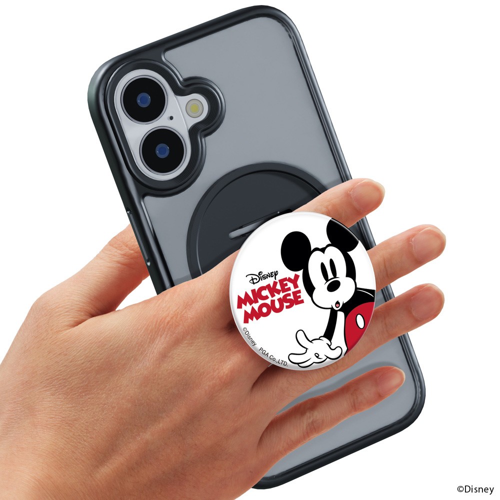 スマートフォン用 マグネットグリップ（ミッキーマウス）手持ち