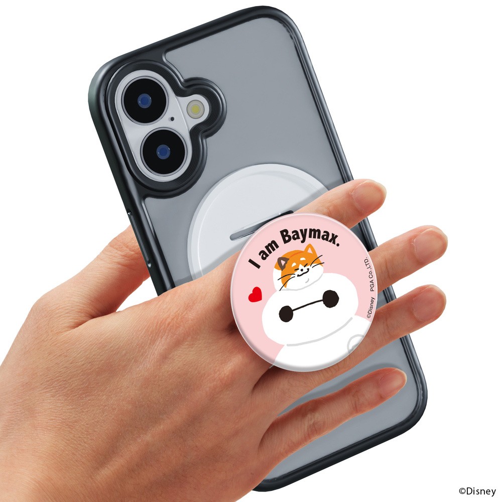 スマートフォン用 マグネットグリップ（ベイマックス）手持ち