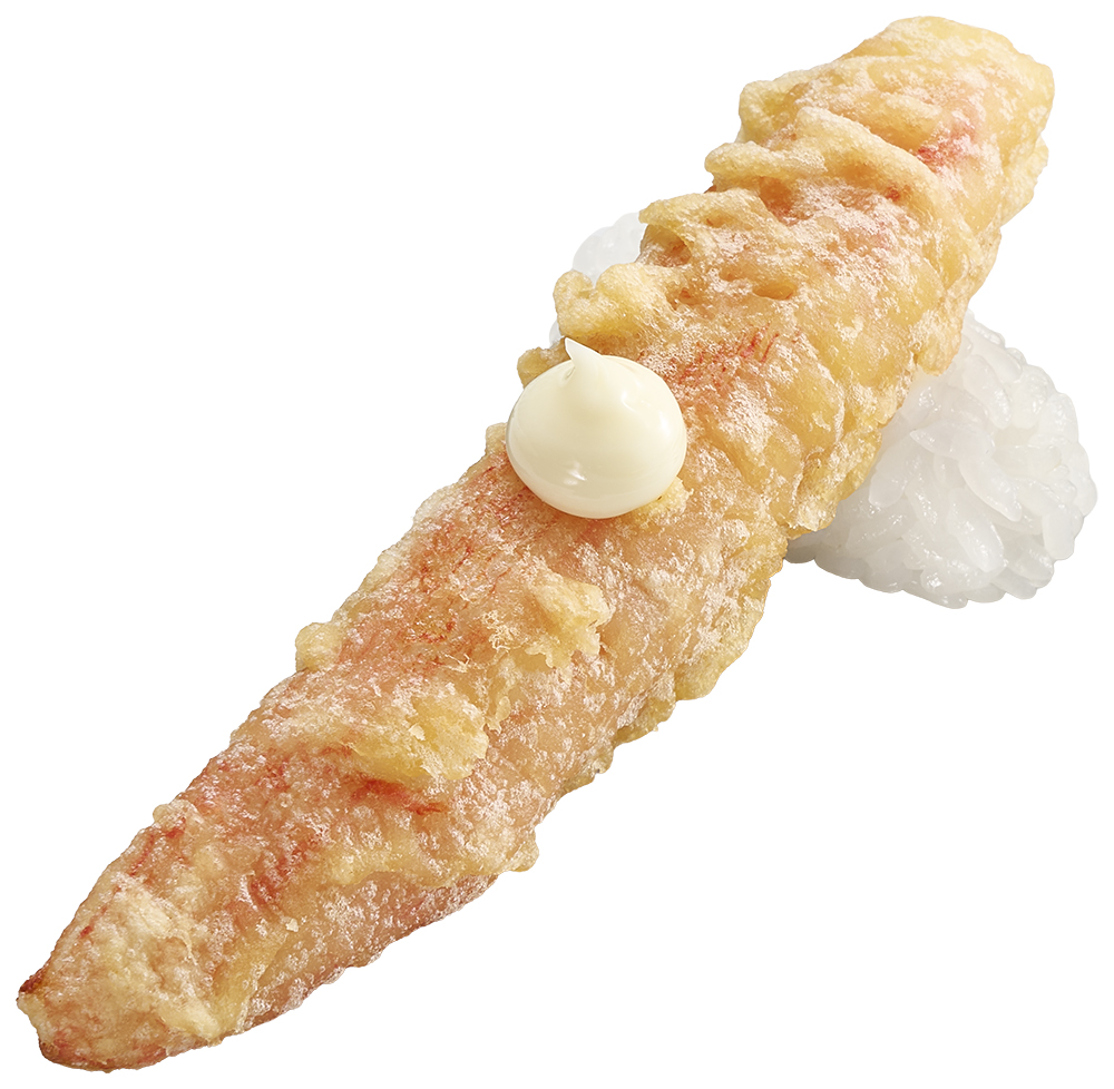 ジャンボかにカマ天にぎり