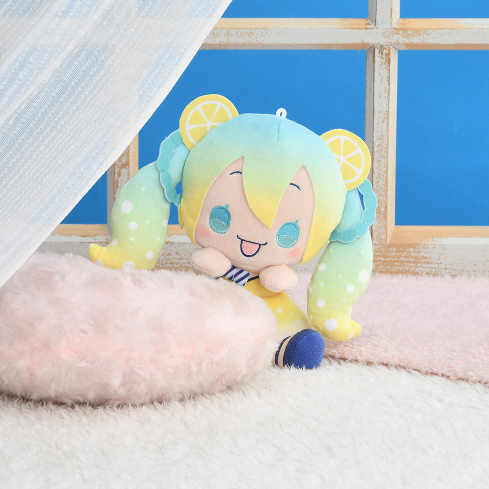 初音ミク×シナモロール ひょこぴょこ ぬいぐるみ ~クリームソーダ・レモンソーダ~(イメージ)