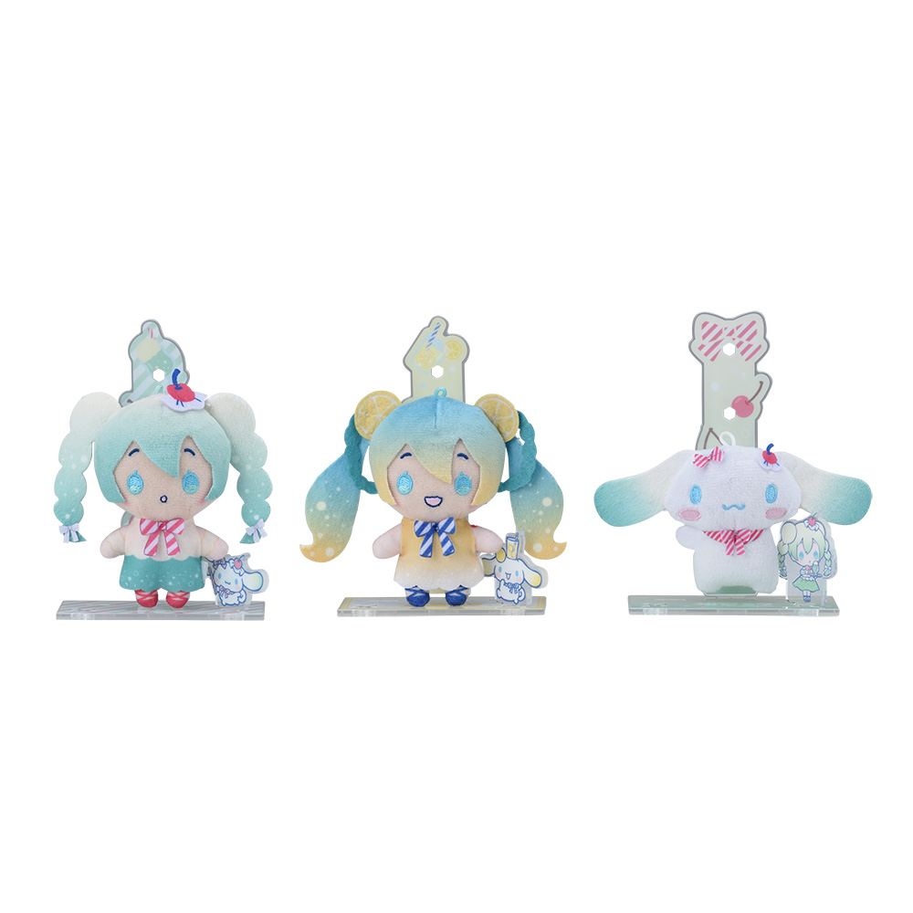 初音ミク×シナモロール アクぬい For Amusement ~クリームソーダ・レモンソーダ~