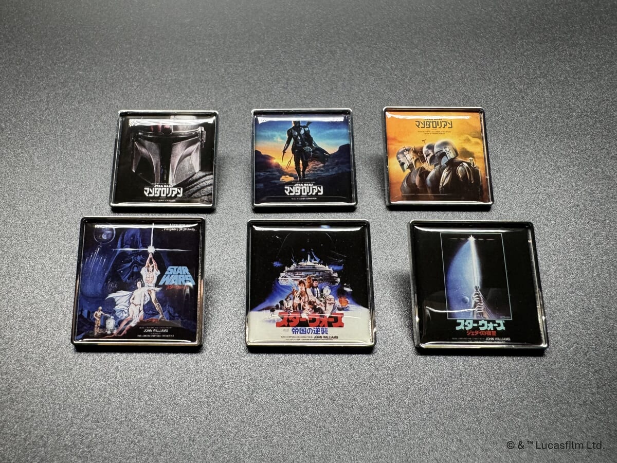 新商品6種ジャケットデザインピンバッジ