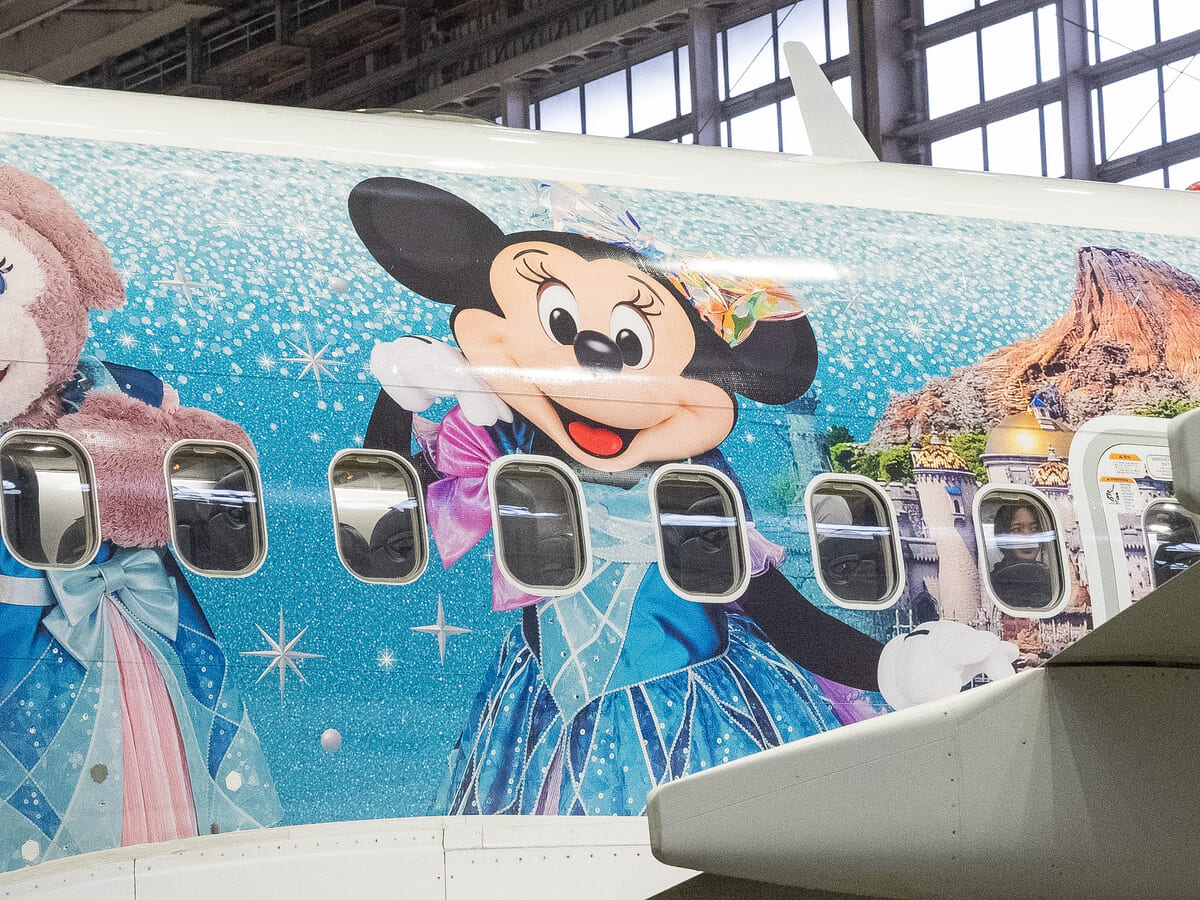 日本航空「JAL Jubilee Express」撮影　ミニーマウス