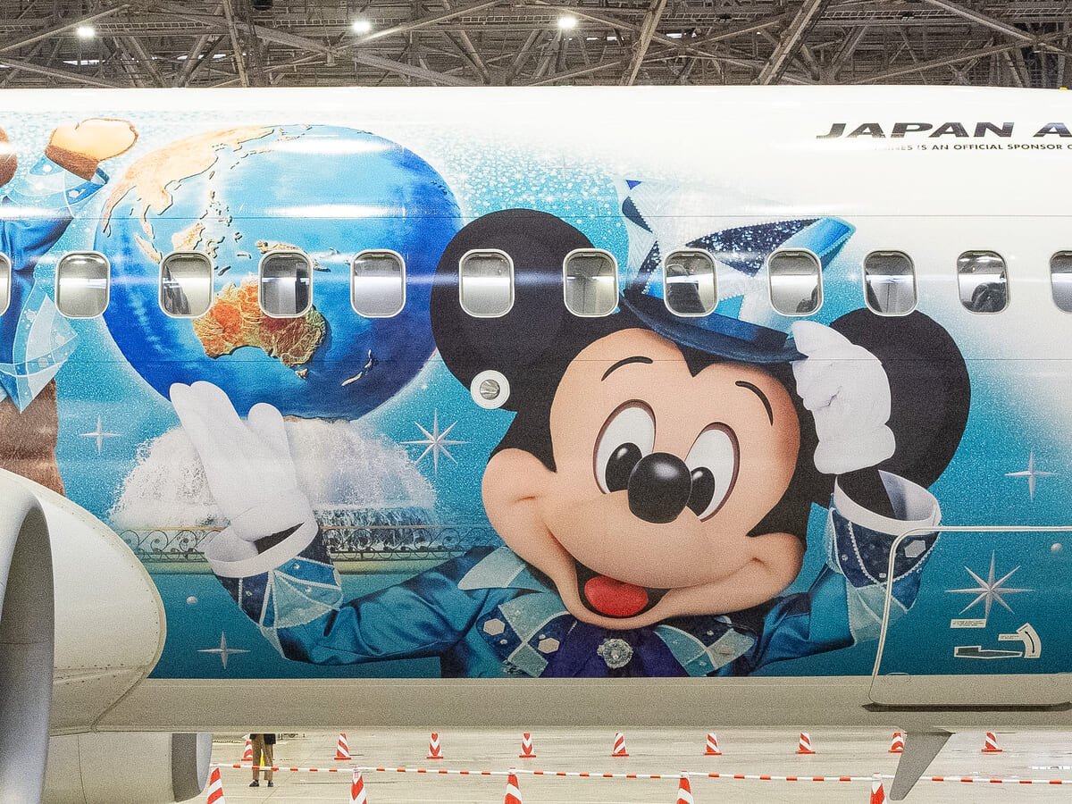 日本航空「JAL Jubilee Express」撮影　「ミッキーマウス」