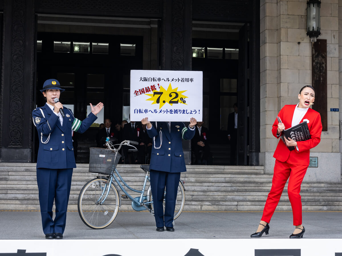 Safety Bicycle 推進校の高校生を交えた交通安全クイズ2
