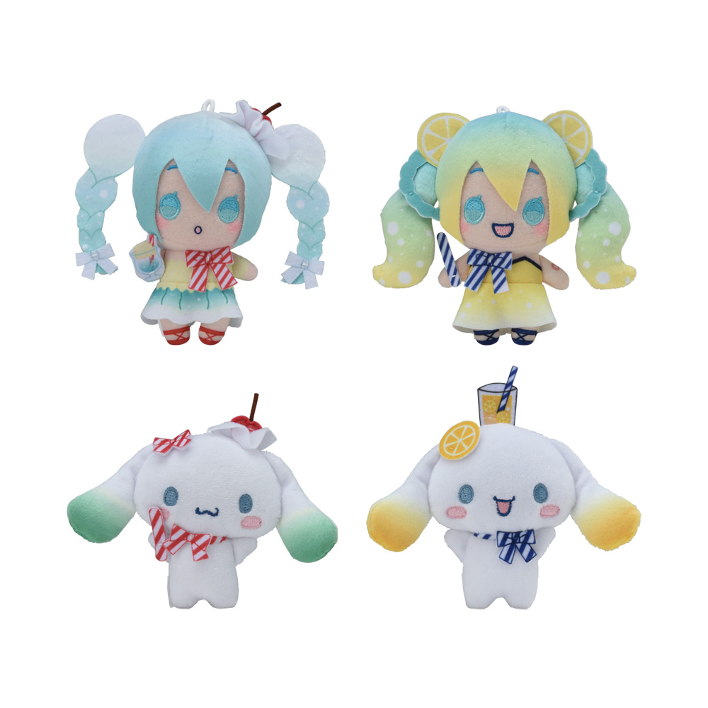 初音ミク×シナモロール マスコット ~クリームソーダ・レモンソーダ~