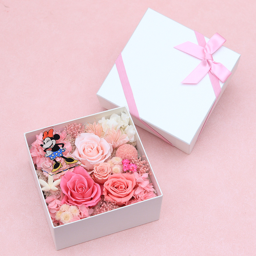 プリザーブドフラワー「ペア・ハピネス・ボックス」 ミニー