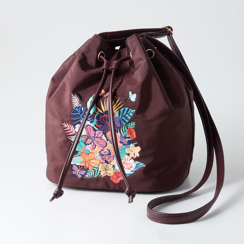 刺繍デザインショルダーバッグ　ミラベル