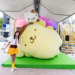 巨大ポムポムプリンを初お披露目！渋谷の街中に癒やしをお届け